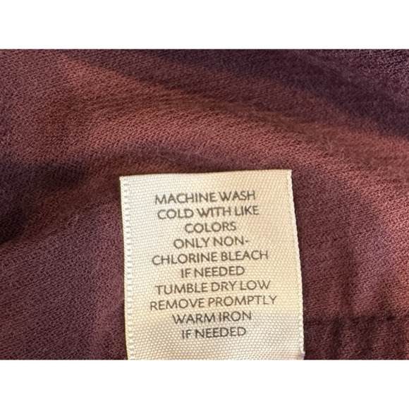 J JILL Womens 1X Purple Corduroy Long Sleeve Tunic Button Front Light Weight - Picture 8 of 9